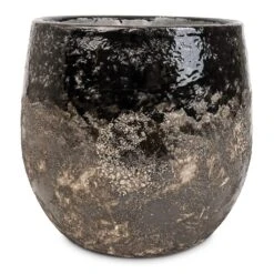 Lindy Plant Pot - Black -Greencore Store Lindy Plant Pot Black 23x20cm