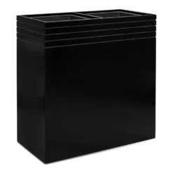 Line-Up Rectangle Planter - Matt Black 10 Line-Up Rectangle Planter - Matt Black -Greencore Store Line Up Rectangle Planter Matt Black 74x38x75cm