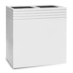 Line-Up Rectangle Planter - Matt White -Greencore Store Line Up Rectangle Planter Matt White 74x38x75cm