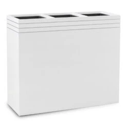 Line-Up Rectangle Planter - Matt White -Greencore Store Line Up Rectangle Planter Matt White 88x30x75cm