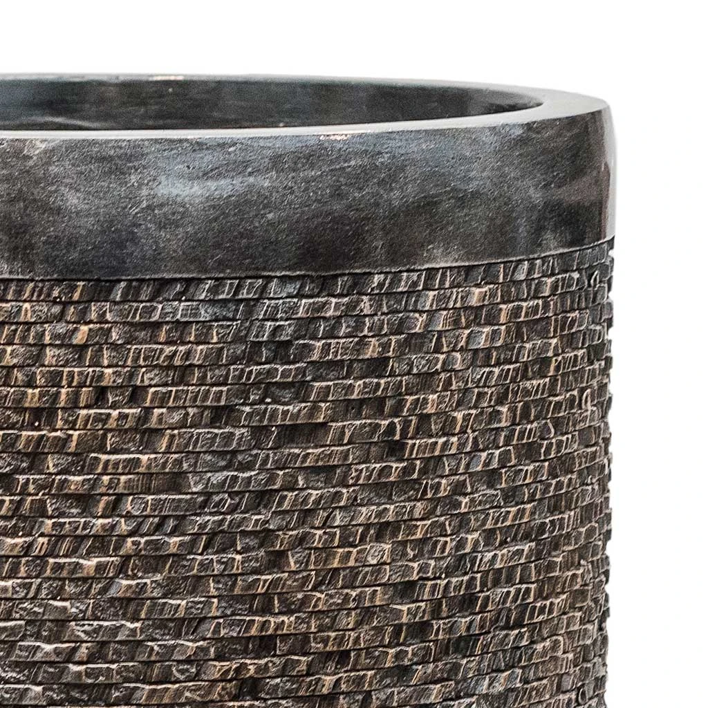 Luxe Lite Layer Cylinder Planter - Bronze 4 Luxe Lite Layer Cylinder Planter - Bronze - Image 2