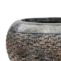 Luxe Lite Layer Globe Planter - Bronze 17 Luxe Lite Layer Globe Planter - Bronze -Greencore Store Luxe Lite Layer Globe Planter Bronze Close Up