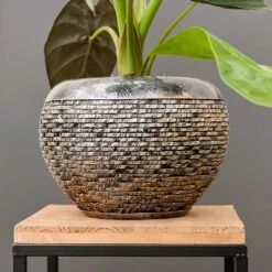 Luxe Lite Layer Globe Planter - Bronze 18 Luxe Lite Layer Globe Planter - Bronze -Greencore Store Luxe Lite Layer Globe Planter Small