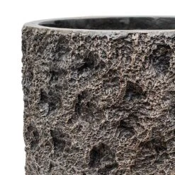 Luxe Lite Moon Cylinder Planter - Bronze 13 Luxe Lite Moon Cylinder Planter - Bronze -Greencore Store Luxe Lite Moon Cylinder Planter Bronze Close Up