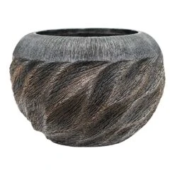 Luxe Lite Wave Globe Planter - Bronze -Greencore Store Luxe Lite Wave Globe Planter Bronze Large