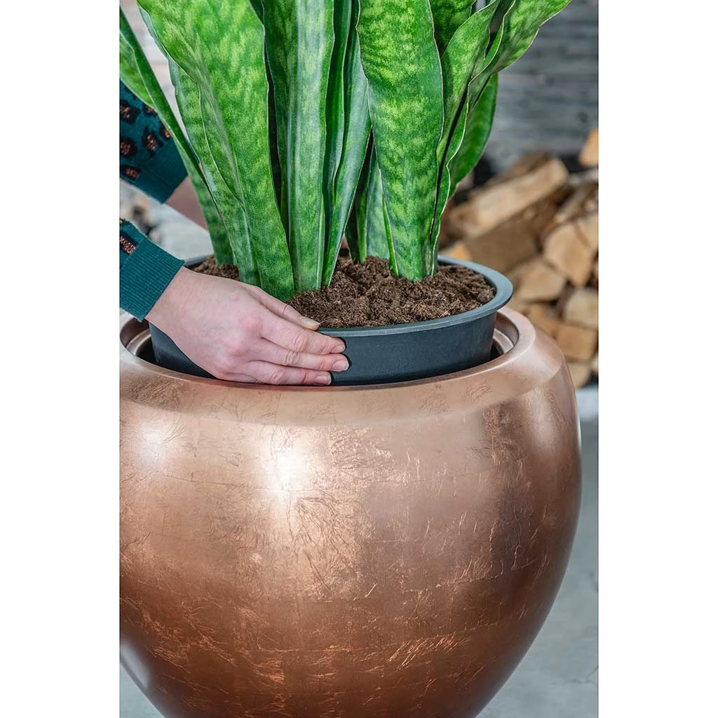 Metallic Couple Plant Pot - Matt Copper 5 Metallic Couple Plant Pot - Matt Copper - Image 3