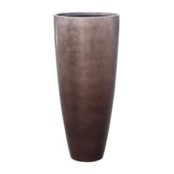 Metallic Partner Planter - Matt Coffee -Greencore Store Metallic Partner Planter Matt Coffee 40x90cm