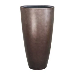 Metallic Partner Planter - Matt Coffee -Greencore Store Metallic Partner Planter Matt Coffee 49x90cm