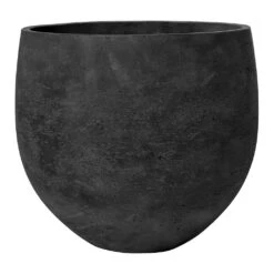 Mini Orb Kevan Plant Pot - Black Washed 22 Mini Orb Kevan Plant Pot - Black Washed -Greencore Store Mini Orb Kevan Plant Pot Black Washed Large