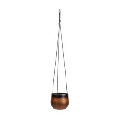 Mya Hanging Planter - Shiny Mocha -Greencore Store Mya Hanging Planter Shiny Mocha 15x13cm