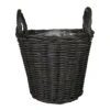 Nanna Wikr Plant Basket - Dark Brown 2 Nanna Wikr Plant Basket - Dark Brown -Greencore Store Nanna Wicker Plant Basket Dark Brown