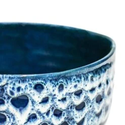 Ocean Glaze Plant Bowl - Sapphire -Greencore Store Ocean Glaze Plant Bowl Sapphire 25 x 12.5cm 3