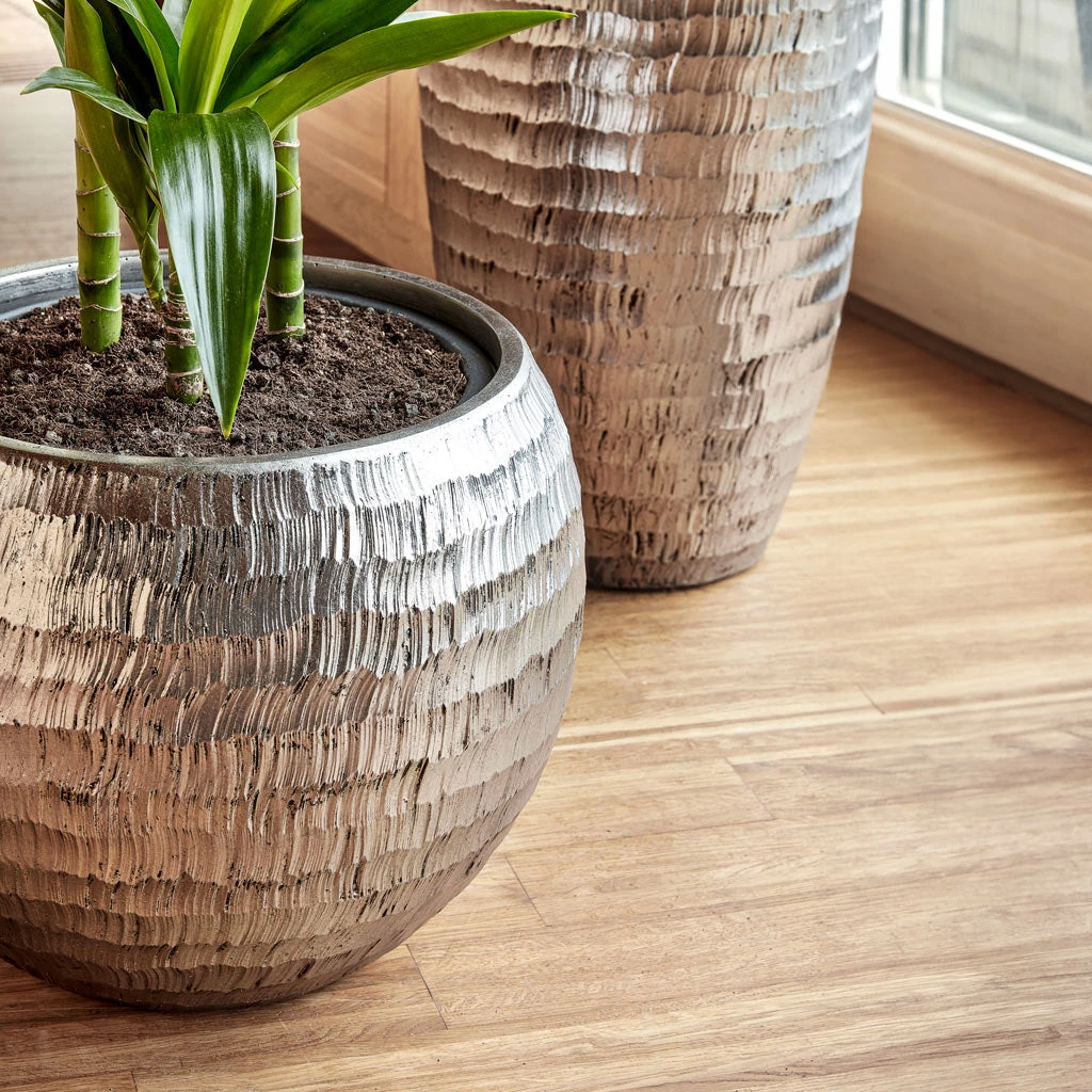 Opus Hammered Partner Planter - Silver 6 Opus Hammered Partner Planter - Silver - Image 4