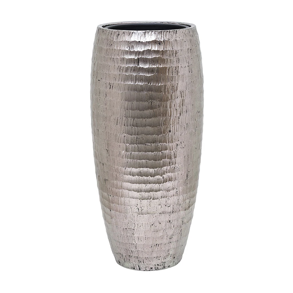Opus Hammered Partner Planter - Silver 3 Opus Hammered Partner Planter - Silver