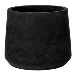 Patt Plant Pot - Black Washed -Greencore Store Patt Plant Pot Black Washed M