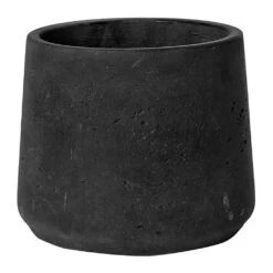 Patt Plant Pot - Black Washed -Greencore Store Patt Plant Pot Black Washed S