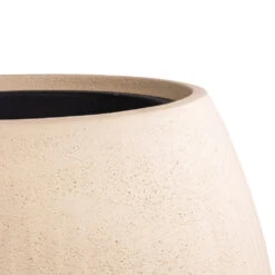 Polystone Coated Plain Balloon Planter - Natural -Greencore Store Polystone Coated Plain Balloon Planter Natural 52x68cm 2