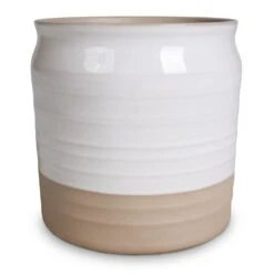 Puro Ripple Plant Pot - White 12 Puro Ripple Plant Pot - White -Greencore Store Puro Ripple Plant Pot White 21x19cm 2