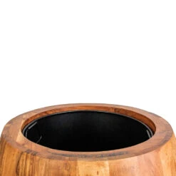 Quinn Tall Planter - Natural 20 Quinn Tall Planter - Natural -Greencore Store Quinn Tall Planter Natural DETAIL 4