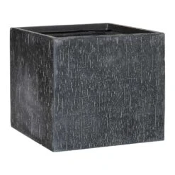 Raindrop Cube Planter - Anthracite -Greencore Store Raindrop Cube Planter Anthracite 50cm
