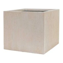 Raindrop Cube Planter - Stone -Greencore Store Raindrop Cube Planter Stone 50cm