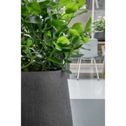 Raindrop Tube Round Planter - Anthracite 20 Raindrop Tube Round Planter - Anthracite -Greencore Store Raindrop Planters Anthracite Texture