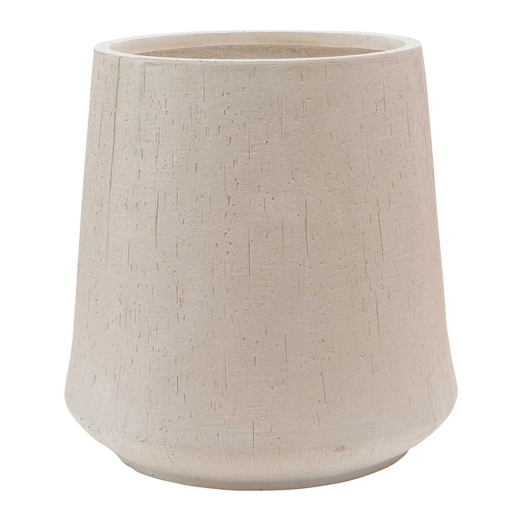 Raindrop Tube High Round Planter - Stone 6 Raindrop Tube High Round Planter - Stone - Image 4