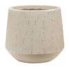 Raindrop Tube Round Planter - Stone -Greencore Store Raindrop Tube Round Planter Stone 30x26cm