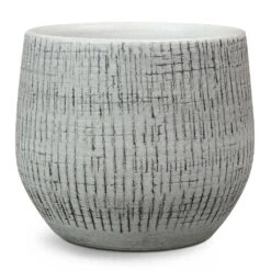 Ryan Plant Pot - White Black -Greencore Store Ryan Plant Pot White Black Small