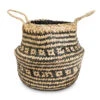Seagrass Tribal Basket - Black Lined