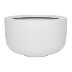 Sunny Essentials Bowl Planter - Matt White -Greencore Store Sunny Essentials Planter Matt White 45x27cm