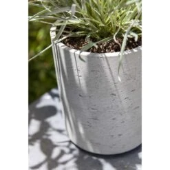 Suzi Plant Pot - Grey Washed -Greencore Store Suzi Plant Pots Grey Washed Close Up