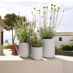 Suzi Plant Pot - Grey Washed -Greencore Store Suzi Plant Pots Grey Washed Outdoor Plants