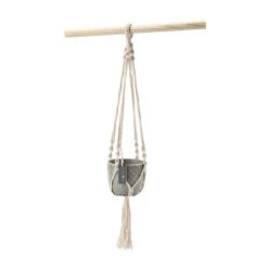 Macrame Hanging Plant Pot -Greencore Store hanging indoor plant pot macrame
